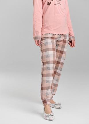 Жіноча піжама з штанами і довгим рукавом 124112 фото