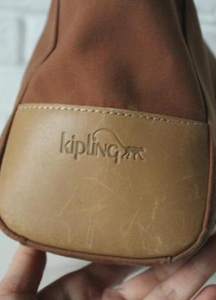 Kipling дуже цікава сумка з металічною мавпою-брелком і зі вставками з натуральної шкіри киплинг2 фото