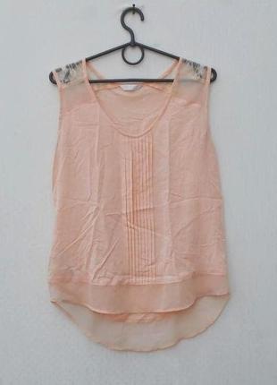 Легкая блузка блуза из вискозы с кружевом