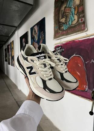 Мужские кроссовки new balance 990 beige black 40-41-42-43-44-45