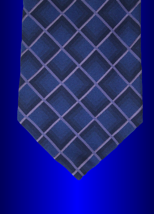 Класична чоловіча синя картата широка краватка краватка з поліестеру від debenhams lkj1 фото