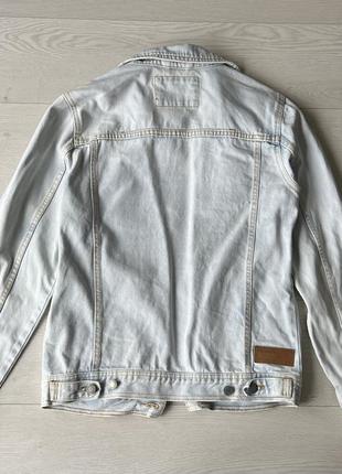 Джинсовая куртка пиджак мужская pull and bear s , 8