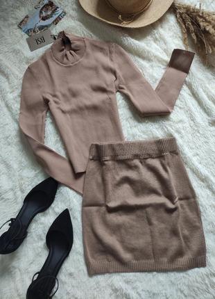 Гольф гольф, водолазка, бежевый гольфик размер s-m