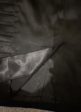 Атласная черная юбка -карандаш3 фото