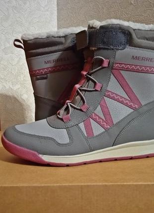 Зимові чоботи merrell для дівчинки.  куплені в сша. нові. оригінал