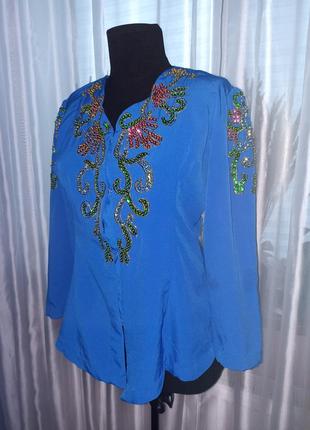 Украинская вышиванка блуза фольклорная этническая винтажная2 фото