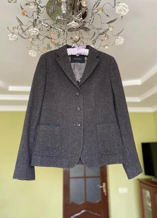 Новый шерстяной пиджак massimo dutti 100% wool жакет uterque6 фото