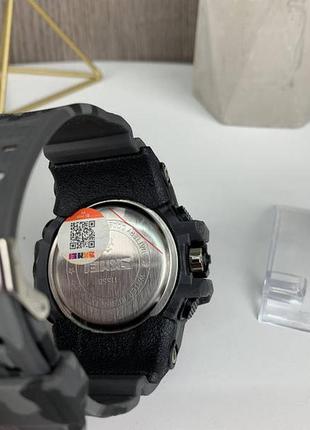 Чоловічий спортивний годинник skmei 1155 електронне з підсвічуванням світла, камуфляжний годинник з будильником3 фото