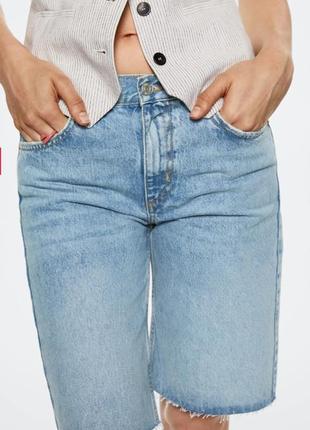 Джинсовые шорты бермуды🔥🫶topshop