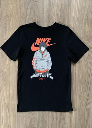 Мужская хлопковая футболка с принтом nike