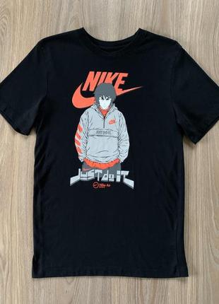 Мужская хлопковая футболка с принтом nike2 фото