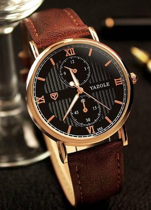 Стильні чоловічі наручні годинники yazole