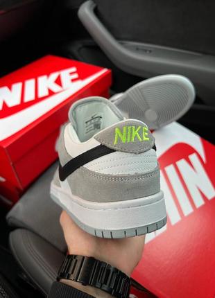 Мужские  серые кроссовки кожа замша nike sb dunk low 🆕 найк сб данк4 фото