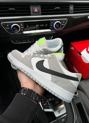 Мужские  серые кроссовки кожа замша nike sb dunk low 🆕 найк сб данк7 фото