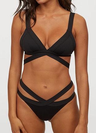 Купальный лиф бюстгальтер черный