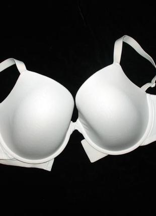 90e / 40dd комфортный белый базовый хлопковый бесшовный бюстгальтер marks & spencer