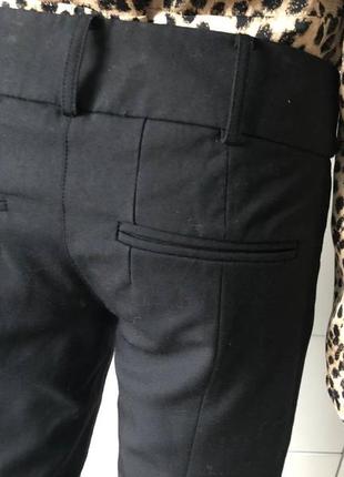 Черные зауженные с низкой посадкой штаны элитного бренда patrizia pepe 77% шерсть8 фото