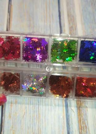 Блестки для ногтей маникюра хлопок декор камифубуки блестки
