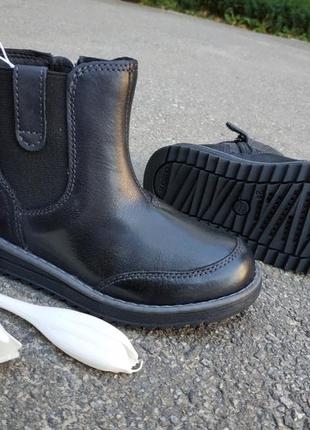 Новые демисезонные кожаные ботинки geox wong