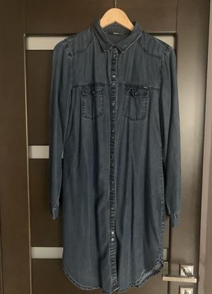 Джинсовое платье