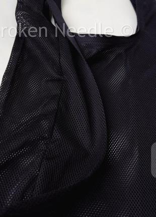 Эко пакет-майка из сетки черная с чехлом, эко сумка, эко-торба, сумка шоппер/экосумка6 фото