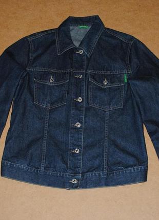 Benetton мужская джинсовка джинсвая куртка бенеттон