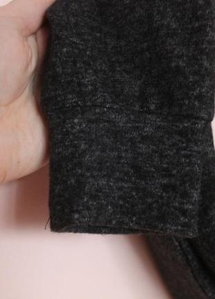 Меланжева натуральна кофточка, кофта, чорно-сірий джемпер, кардиган 48-50 р.2 фото