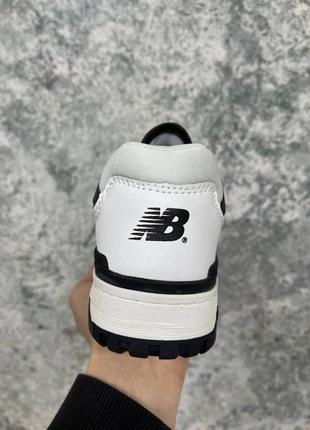 Женские кожаные кроссовки,кеды new balance 550 suede white\black8 фото