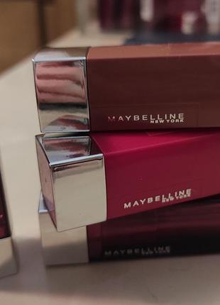 Помада для губ maybelline color sensational, достаточно устойчивая, нюдовые и яркие цвета