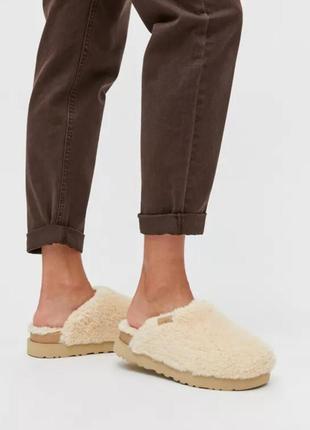 Теплі жіночі капці ugg fuzz sugar slide2 фото