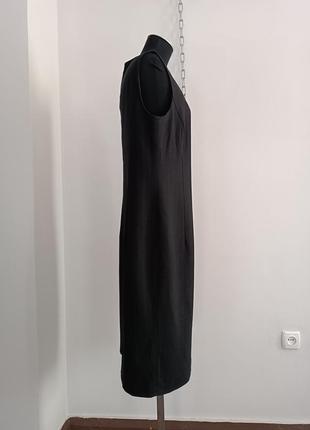 Платье шерстяное прямого кроя в тонкую полоску max mara, l9 фото