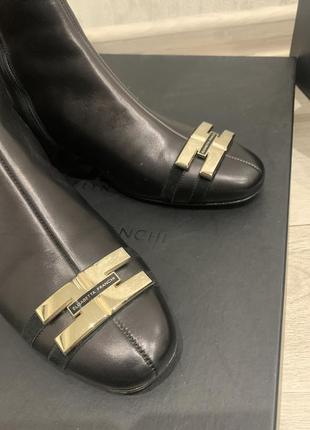 Elisabetta franchi чорні шкіряні чоботи 37р7 фото