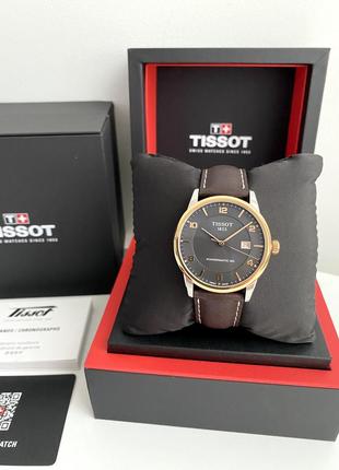 Tissot luxury powermatic 80 чоловічий швейцарський механічний наручний годинник тісо швейцарія механіка на подарунок дружині подарунок дівчині