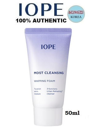 М'яка зволожувальна пінка для вмивання iope moist cleansing whipping foam, 50 мл