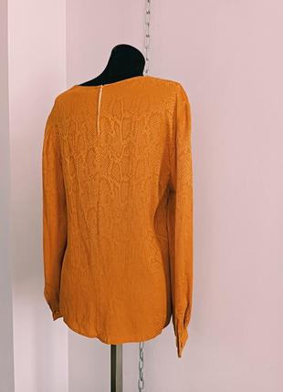 Блуза со змеиным принтом из 100% шёлка valentino studio , 44,(42 it)6 фото