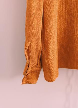 Блуза со змеиным принтом из 100% шёлка valentino studio , 44,(42 it)9 фото