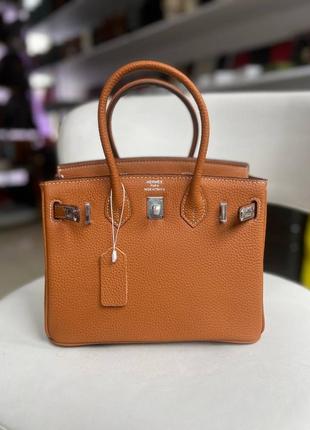 Женская кожаная сумка в стиле hermes