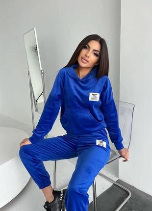 Спортивный велюровый костюм
