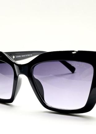 Женские очки солнцезащитные черные2 фото