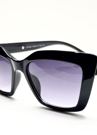 Женские очки солнцезащитные черные4 фото