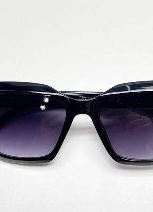 Женские очки солнцезащитные черные5 фото