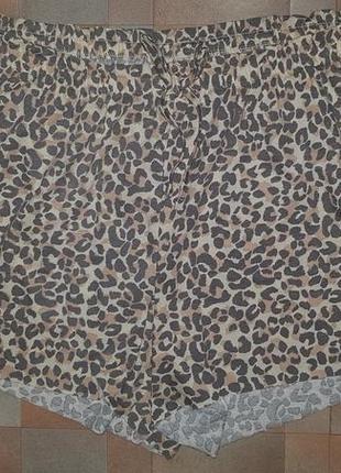 Шорти легкі тонкі primark леопард l 14/161 фото