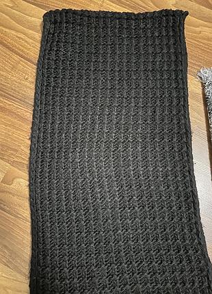 Шарф вязаный теплый