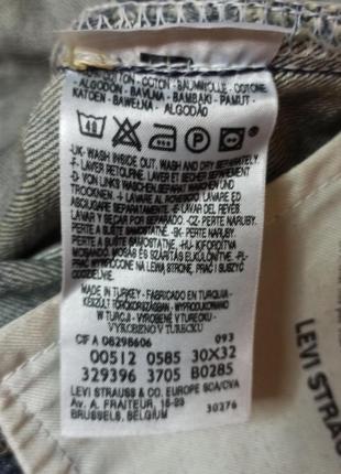 Джинси levi's оригінал сток w30 l326 фото