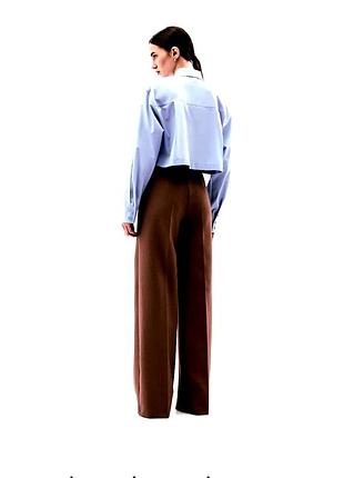 Широкі брюки, твідове плетіння, висока посадка