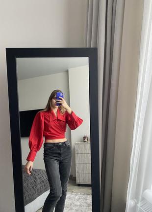 Блуза с объемными рукавами