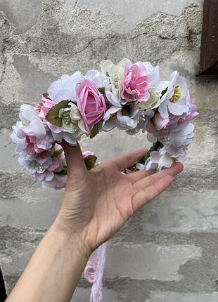 Украіїнський віночок, віночок з квітів, віночок для волосся