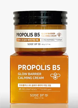 Успокаивающий крем с прополисом для сияния кожи some by mi propolis b5 glow barrier calming cream