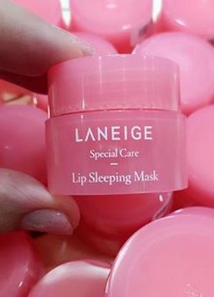 Увлажняющий и питательный бальзам-маска для губ laneige lip sleeping mask (3 гр) миниатюра1 фото