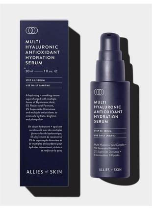 Allies of skin multi hyaluronic antioxidant hydration serum